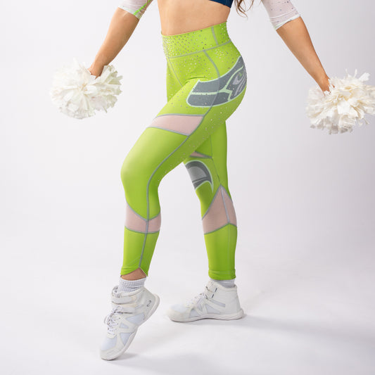 Angled Mesh Legging