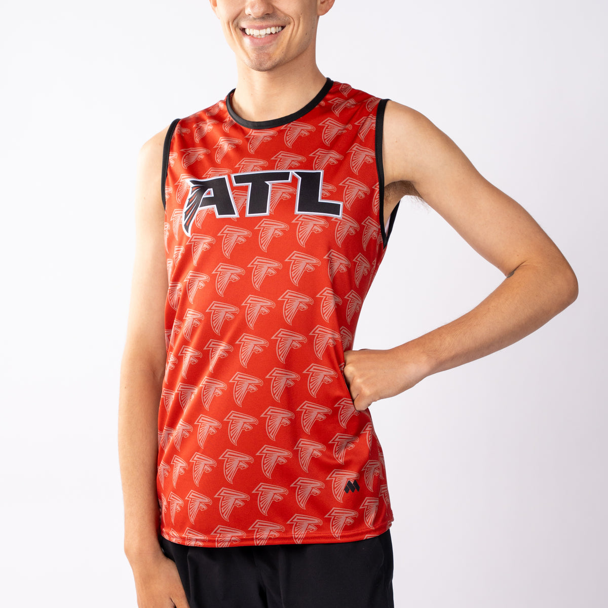 Unisex Crew Neck Sleeveless Mesh Back Tee