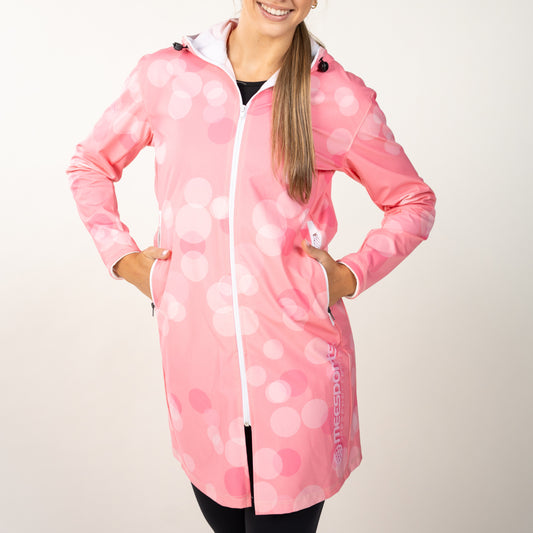 Ladies Knee-Length Softshell Jacket - With Hood