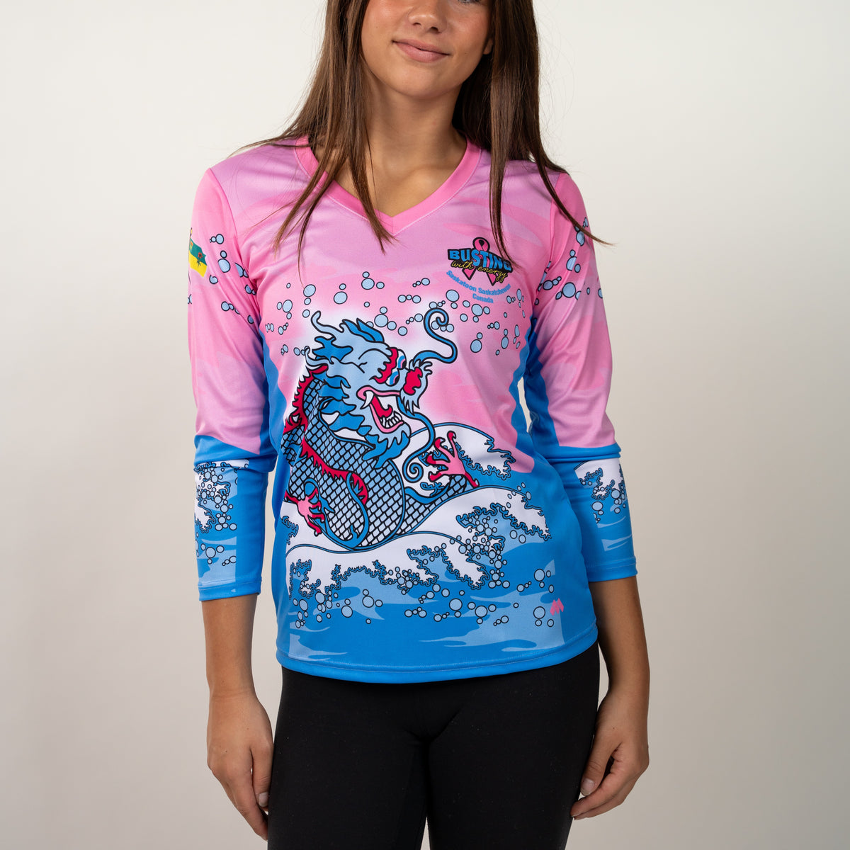 Ladies Long Sleeve V-Neck Tee