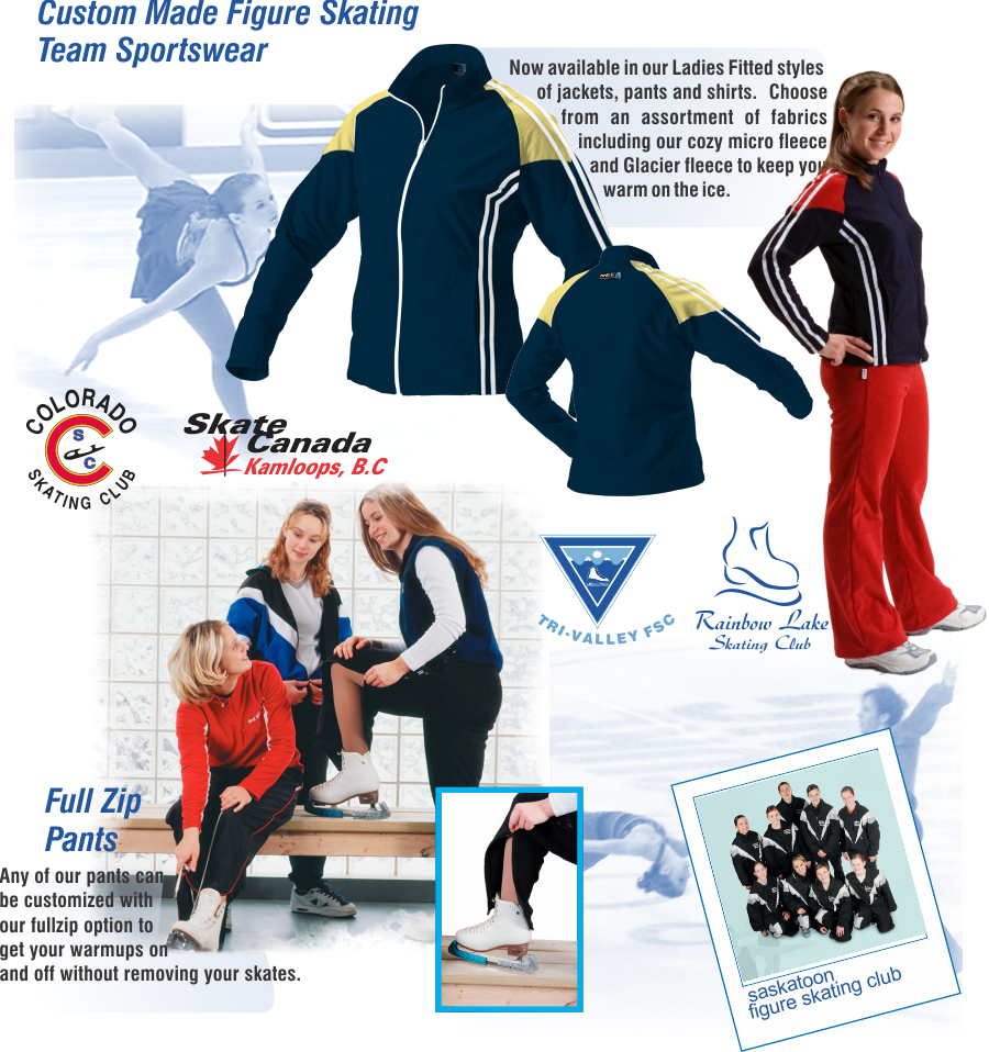 MEE Sports Custom Figure Skating Apparel, Team Warmups and Sportswear